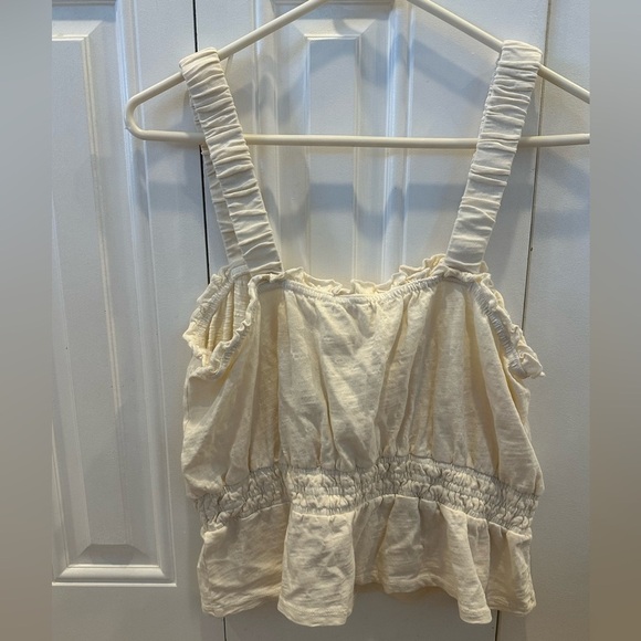 Marine Layer Dylan Smocked Tank Antique White Medium NWT - Picture 5 of 5
